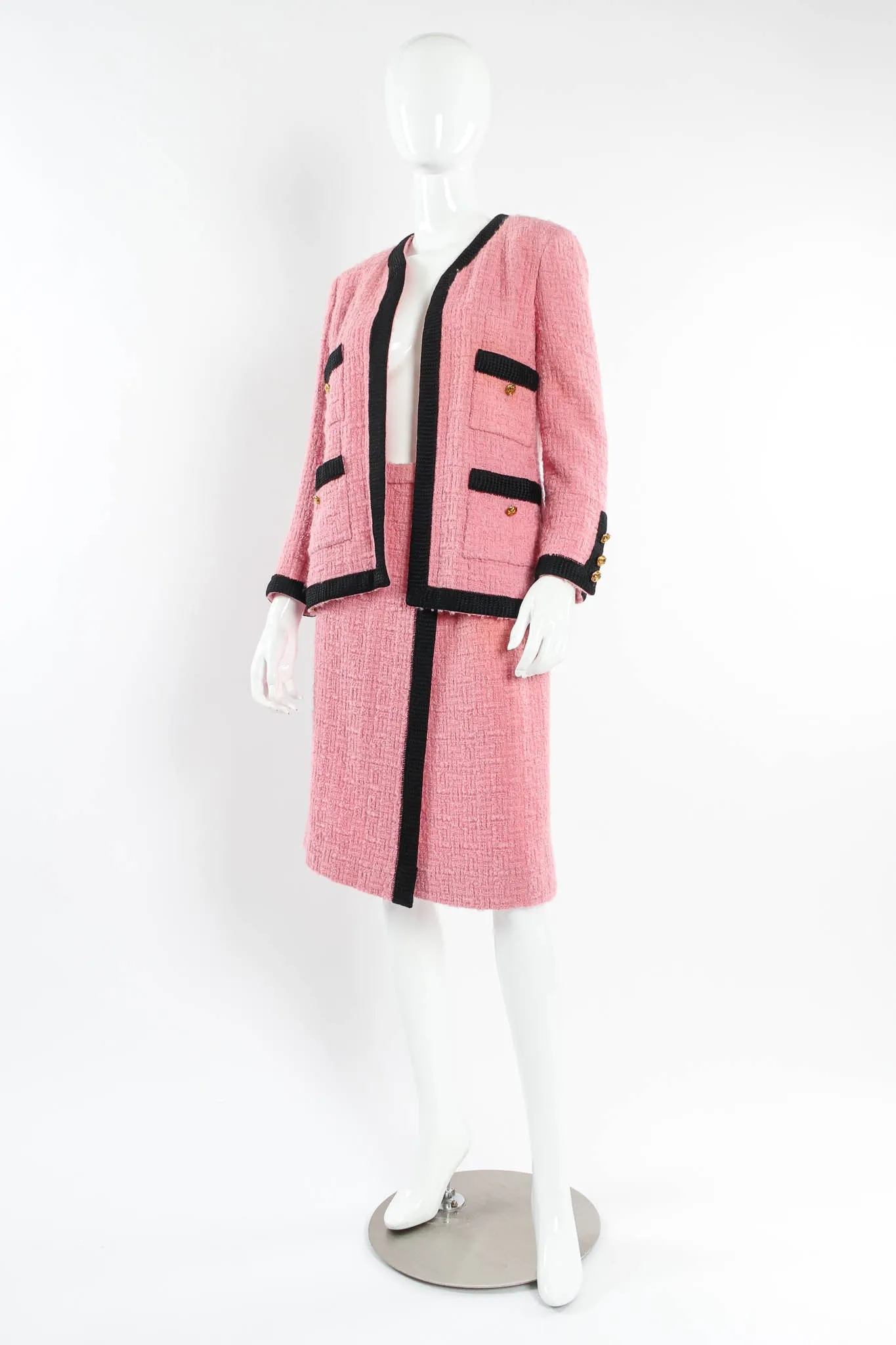 1980s Boucle Jacket & Skirt Set