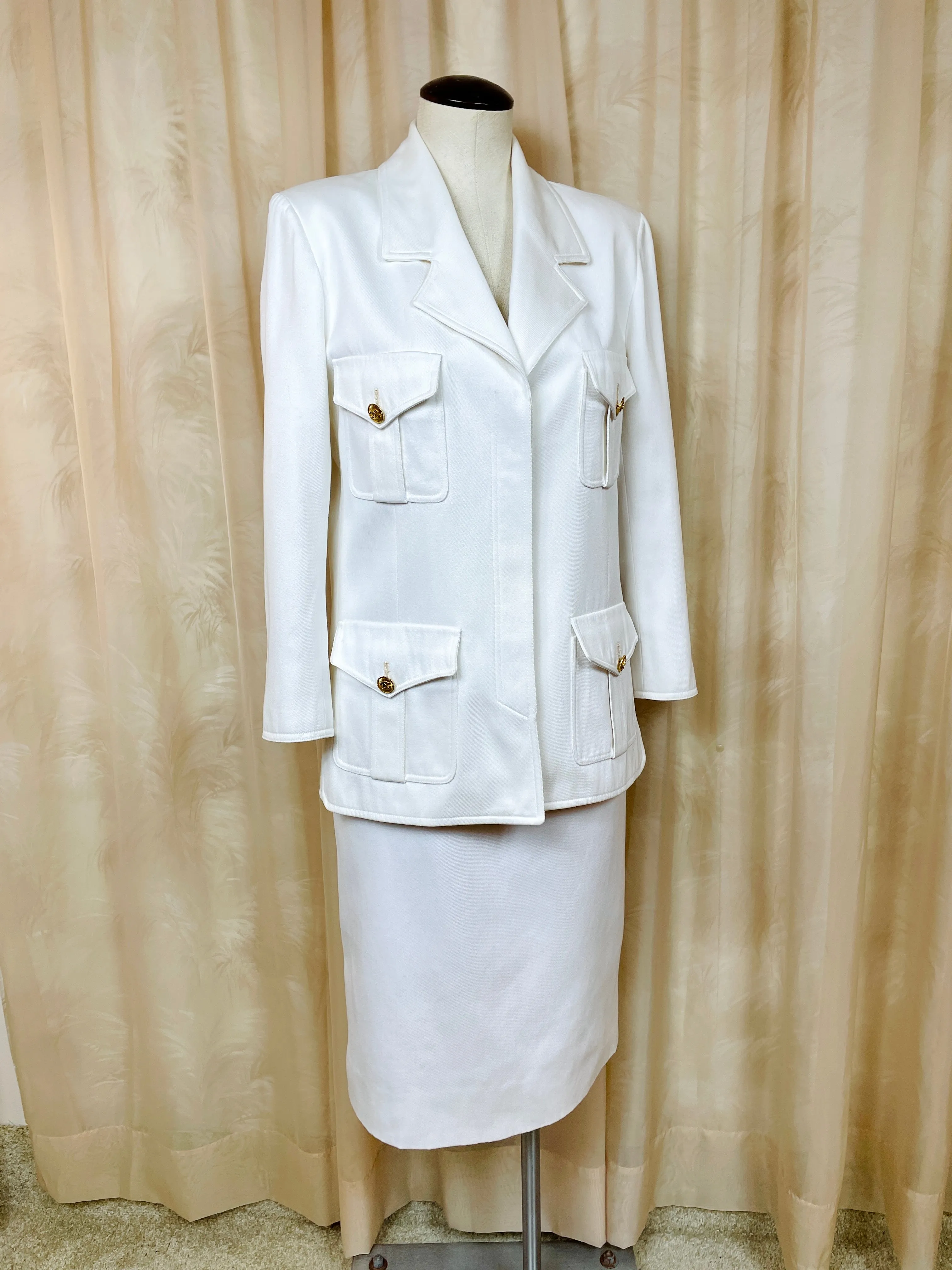 1980's Military Style Chanel Suit