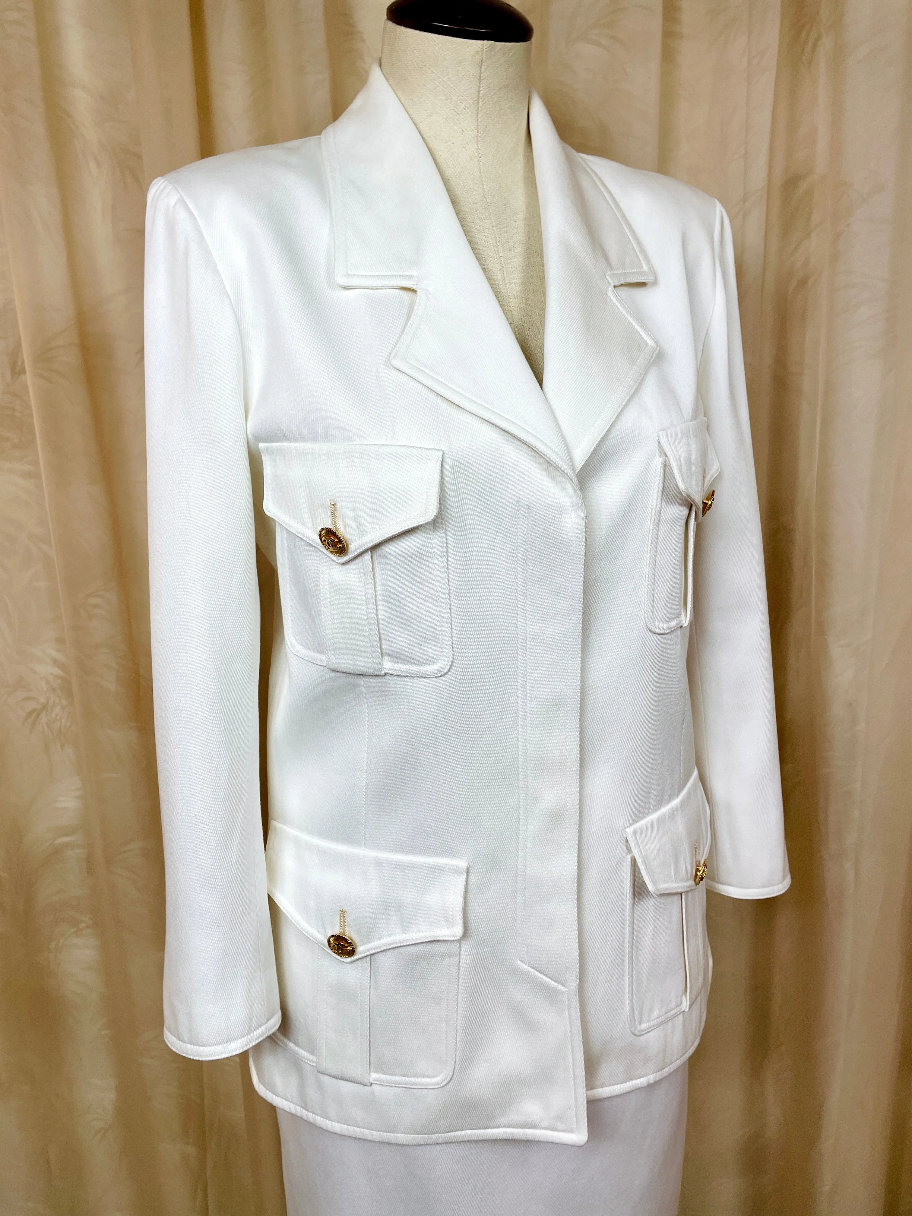 1980's Military Style Chanel Suit
