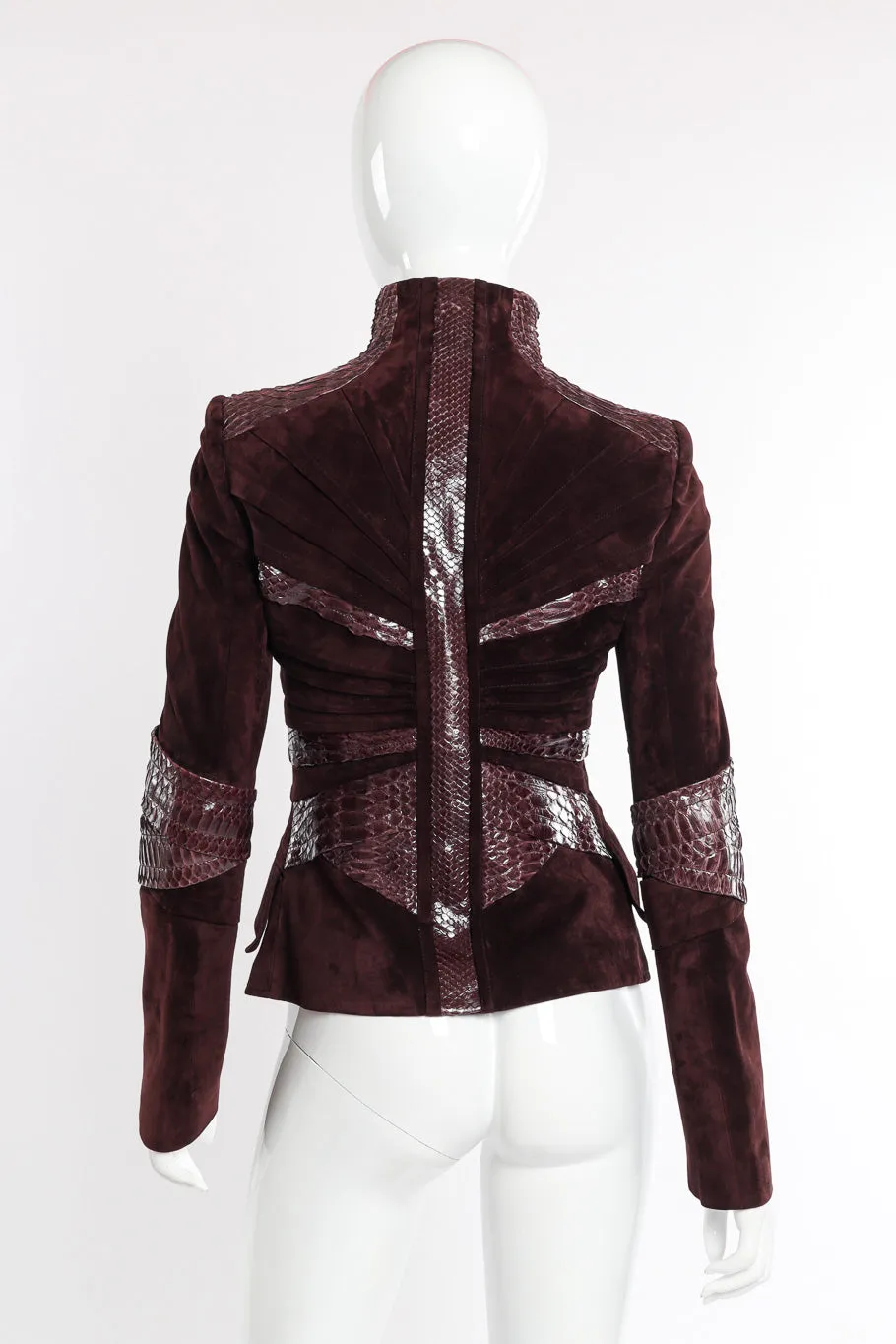 2004 F/W Suede Python Darted Jacket