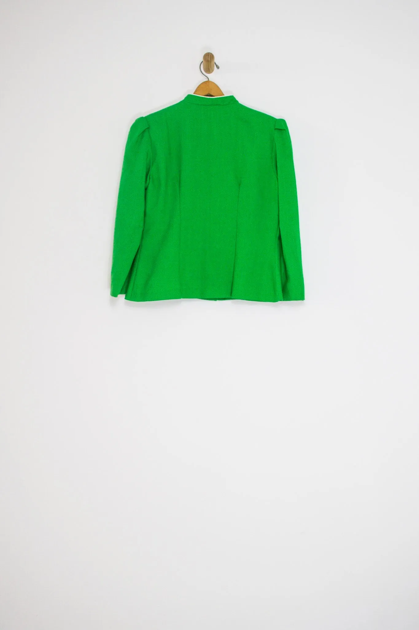 70's/80's KELLY GREEN TWO PIECE SUIT / MEDIUM