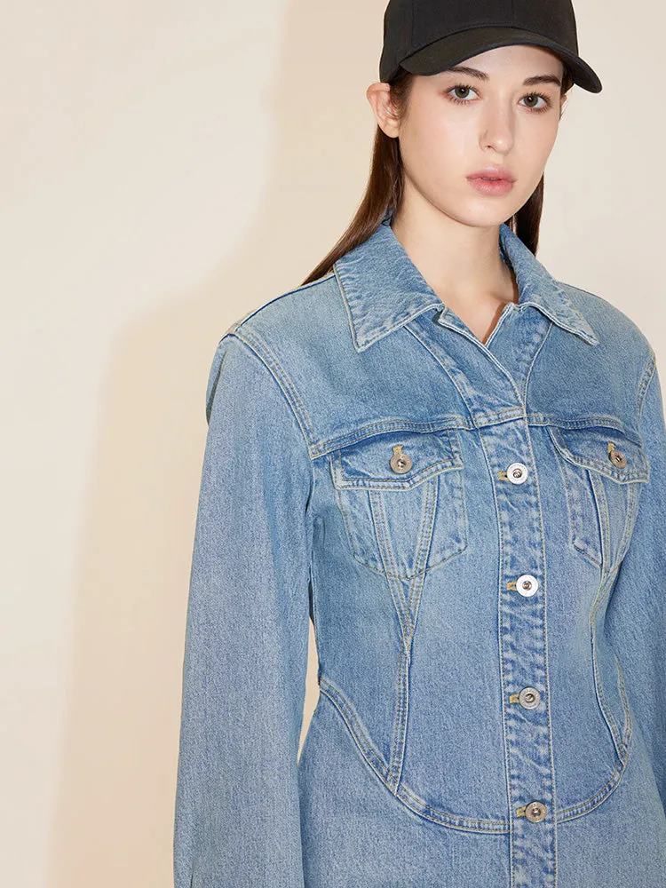 A-Line Denim Dress