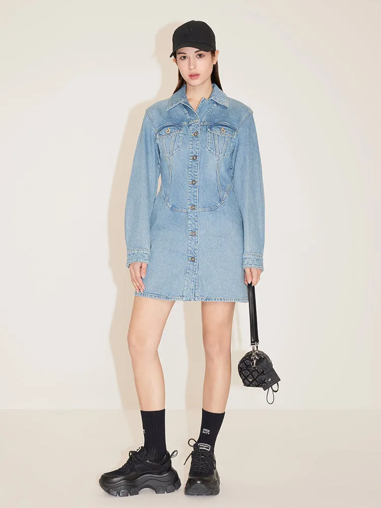 A-Line Denim Dress