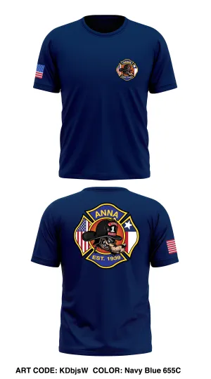 A-Shift, Anna Fire Department Store 1 Core Men's SS Performance Tee - KDbjsW