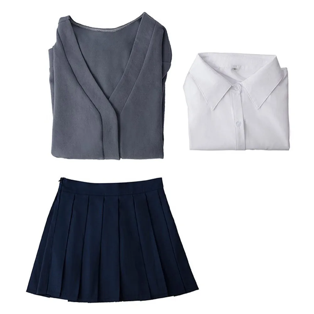 Aharen-san Is Indecipherable Reina Aharen Cosplay Costume School Uniform Outfits Halloween Carnival Suit