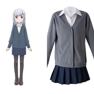 Aharen-san Is Indecipherable Reina Aharen Cosplay Costume School Uniform Outfits Halloween Carnival Suit