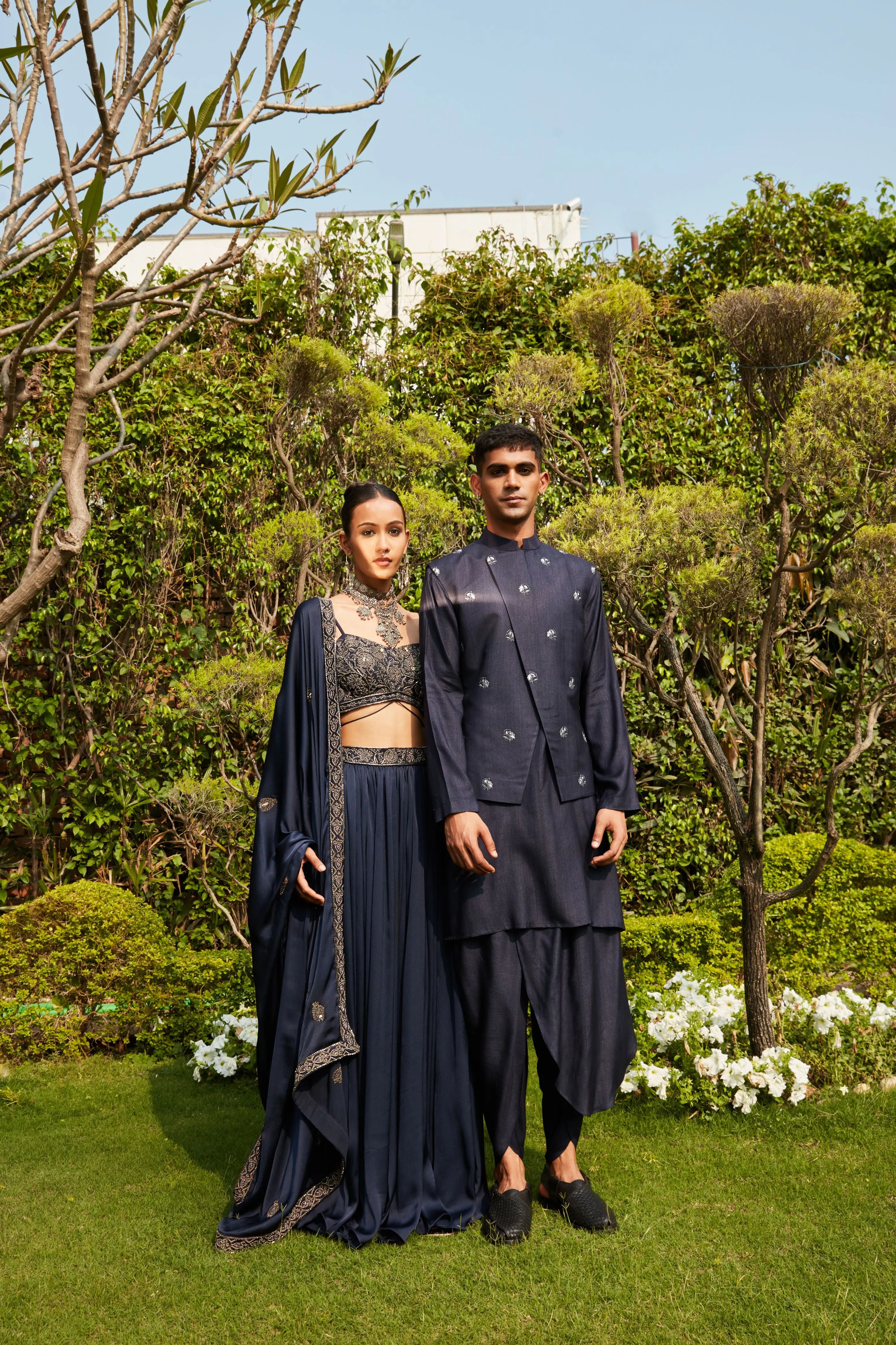 Aida & Rahim- Navy Blue Sets