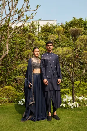 Aida & Rahim- Navy Blue Sets