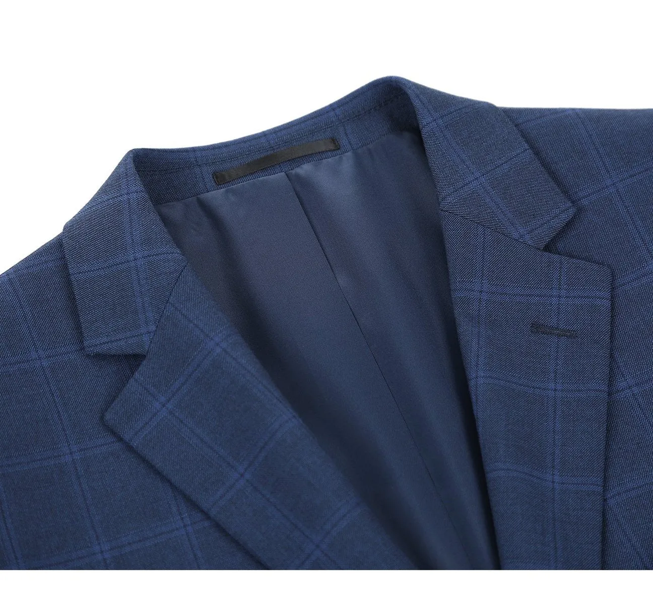 Alessandro Vitello by Renoir 2-Piece Slim Fit Single Breasted Check Dress Suit 292-6