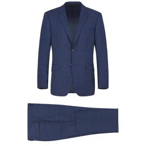 Alessandro Vitello by Renoir 2-Piece Slim Fit Single Breasted Check Dress Suit 292-6
