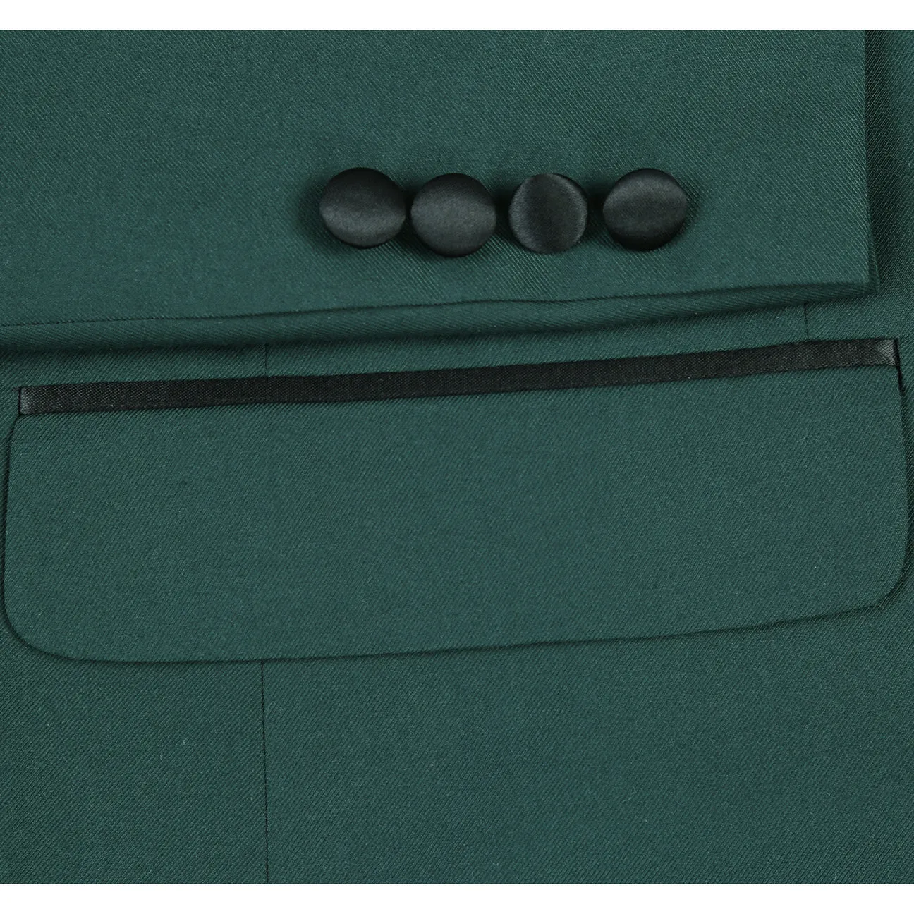 Alessandro Vitello by Renoir Dark Green 2-Piece Slim Fit Shawl Lapel Tuxedo Suit 201-9