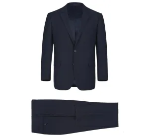 Alessandro Vitello by Renoir Dark Navy 2-Piece Slim Fit Single Breasted Notch Lapel Suit 201-2