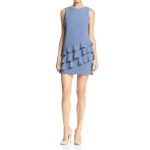 Alice and Olivia Clive Asymmetric Ruffle Dress