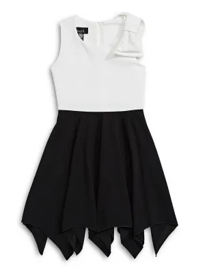 Ally B Children's Girl's Colourblock Sleeveless Dress in Black & Cream, Sz 7! Retails $50US 
