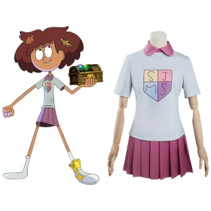 Amphibia Anne Boonchuy Uniform Skirts Outfits Cosplay Costume Halloween Carnival Suit