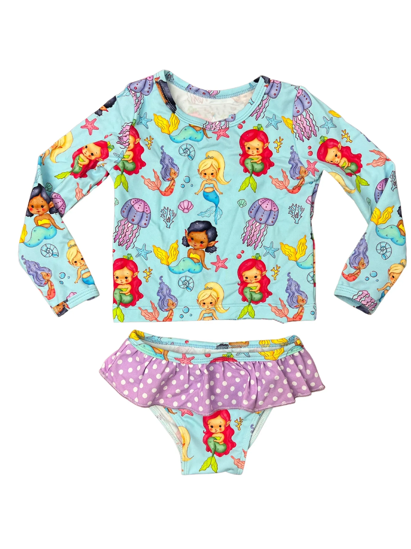 Andrina Two Piece Rash Guard Swim