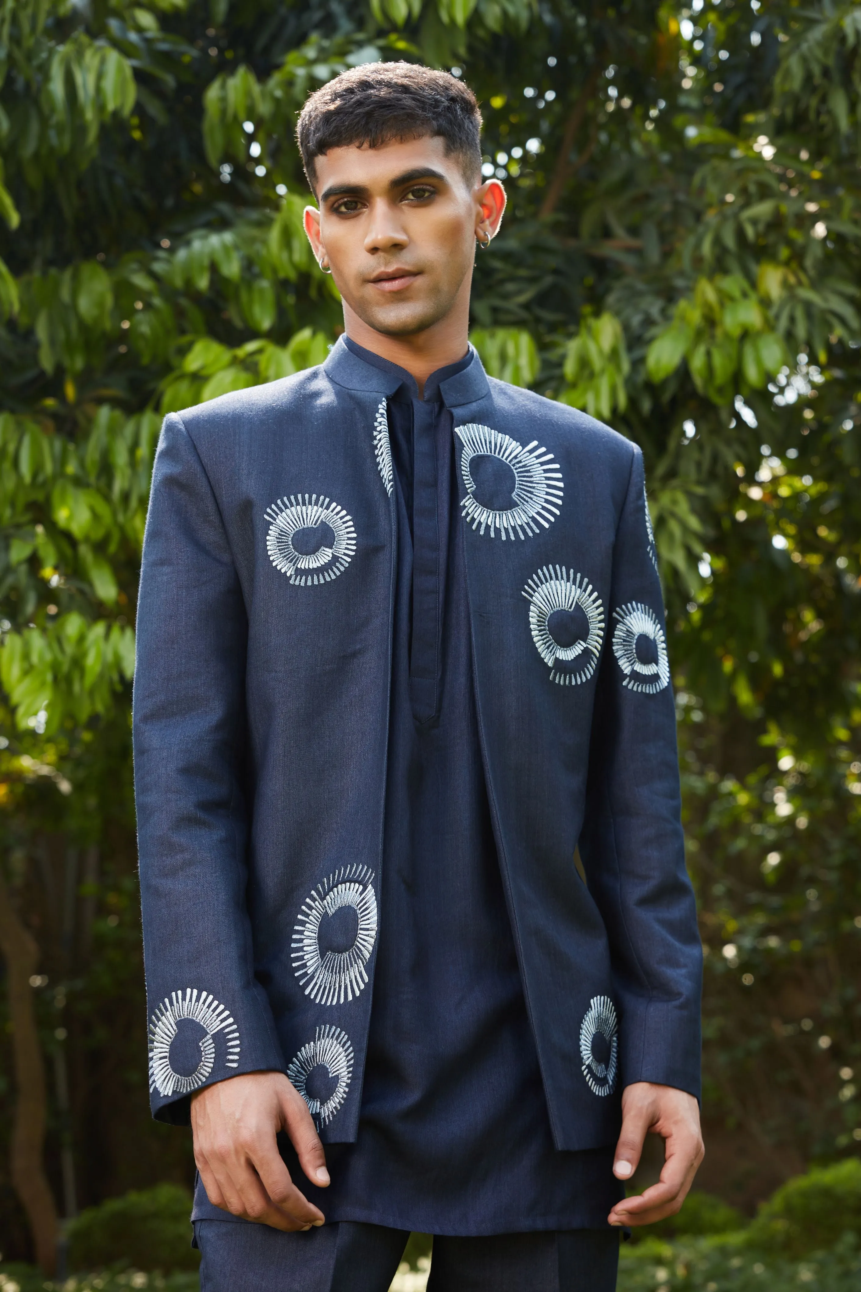 Ayman Open Jacket with Kurta Set