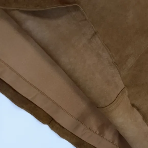 Banana Republic Brown Genuine Suede A-Line Skirt