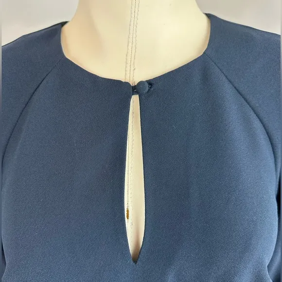 BANANA REPUBLIC Navy Blue Bell Sleeve Shift Dress | Size 2