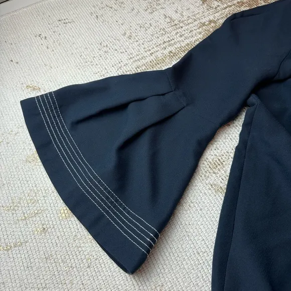 BANANA REPUBLIC Navy Blue Bell Sleeve Shift Dress | Size 2
