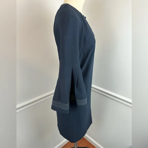 BANANA REPUBLIC Navy Blue Bell Sleeve Shift Dress | Size 2