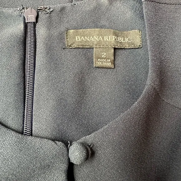 BANANA REPUBLIC Navy Blue Bell Sleeve Shift Dress | Size 2