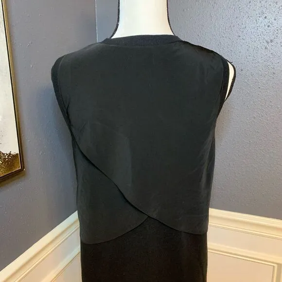 Banana Republic sweater shirt dress w flutter back
