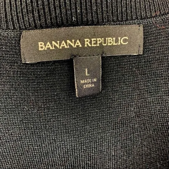 Banana Republic sweater shirt dress w flutter back