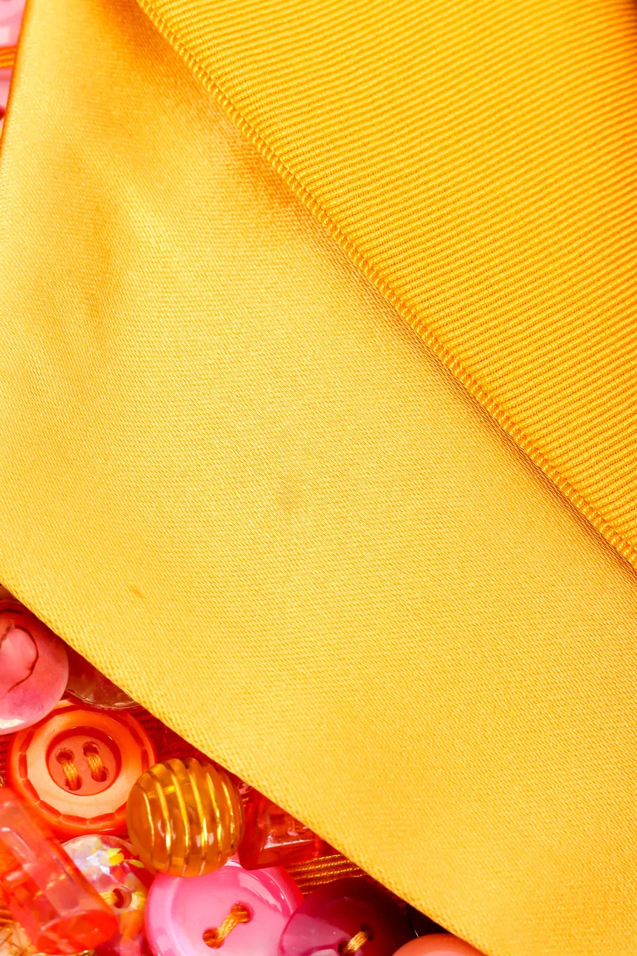 Beaded Button Grosgrain Top