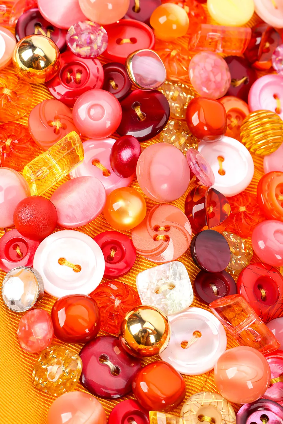 Beaded Button Grosgrain Top