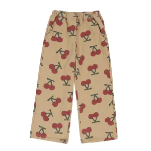 Beige Cherry Lounge Pants by Jelly Mallow *LAST PIECE 10 years*