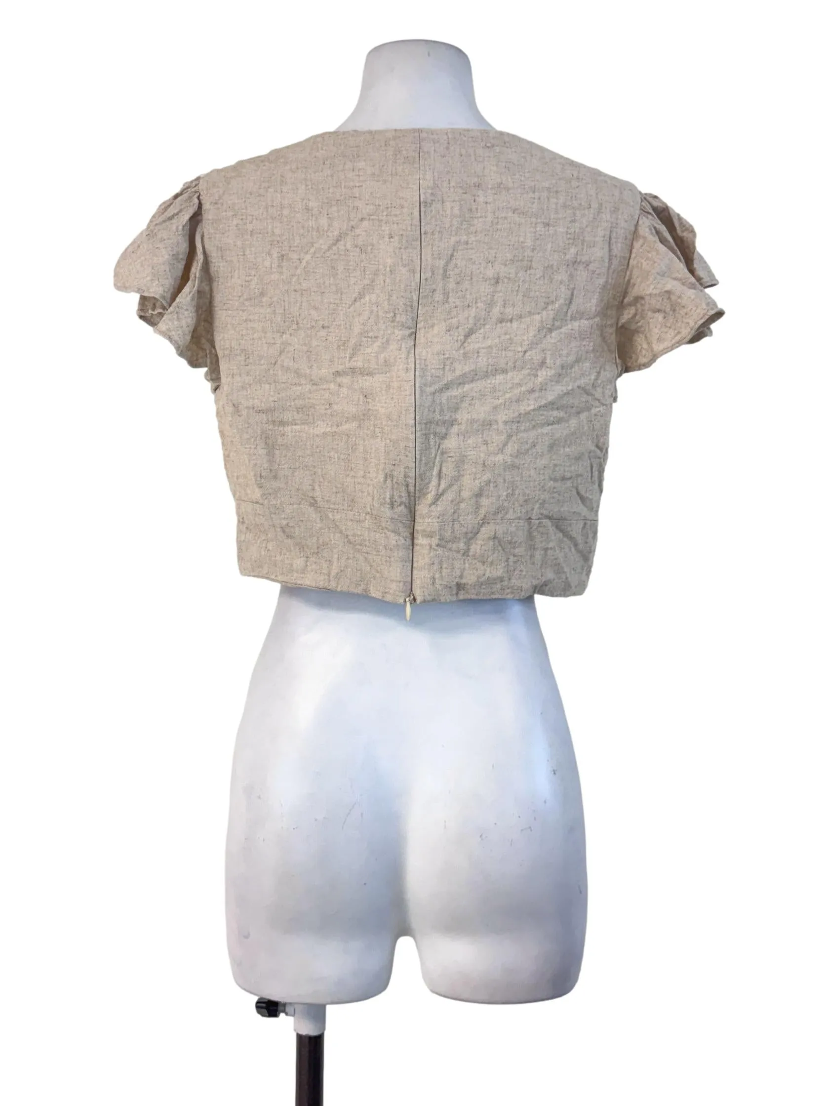 Beige Plain Top LB