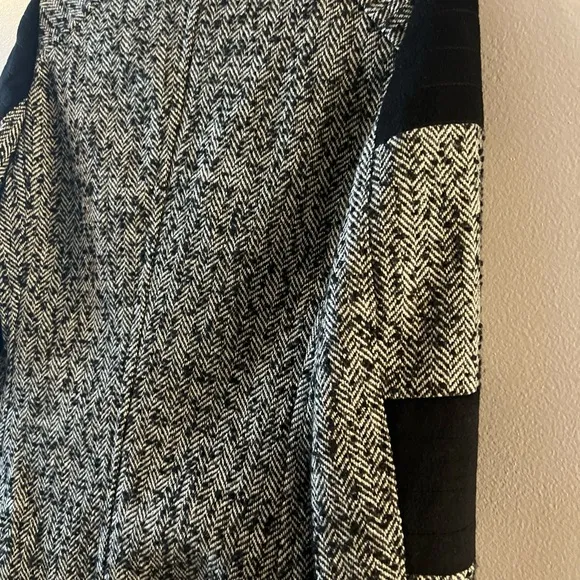 Betsey Johnson Womens Size S  Black Tweed Double  Breasted Jacket Coat O