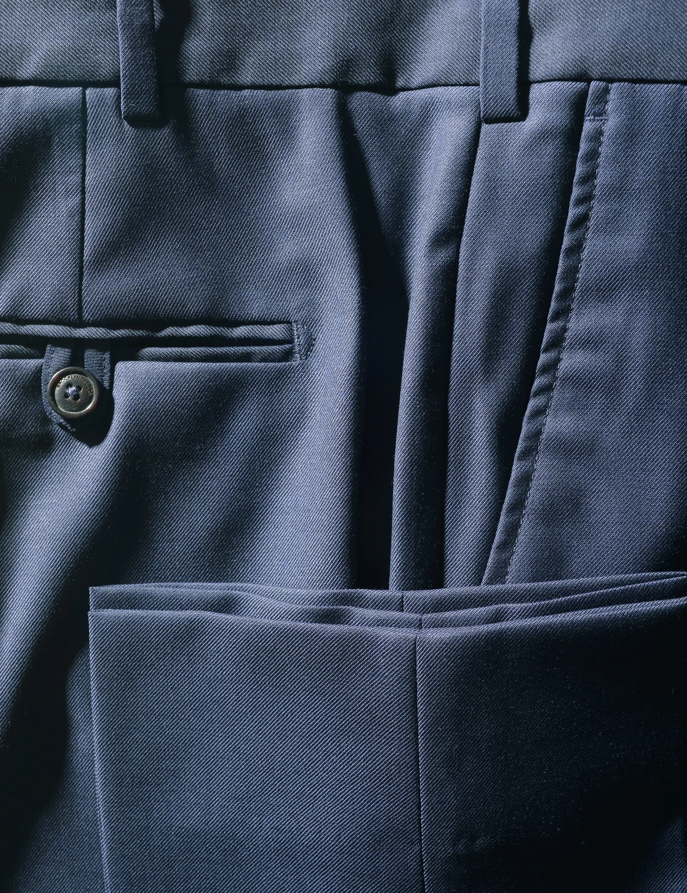 BKT50 Tailored Trouser in Super 120s Twill - Bright Navy