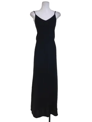Black Plain A-Line Dress