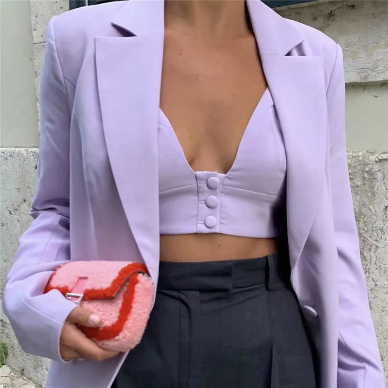 Blazer Suit Shorts Underwear Three-piece Suit Set