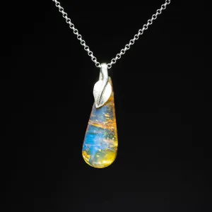 Blue Amber Pendant, Assia