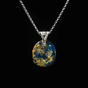 Blue Amber Pendant, Livia