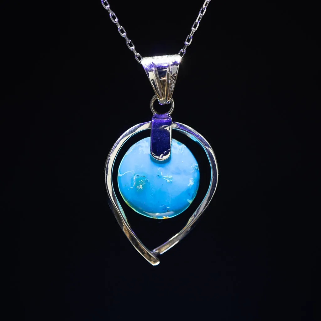 Blue Amber Pendant, Vitalija