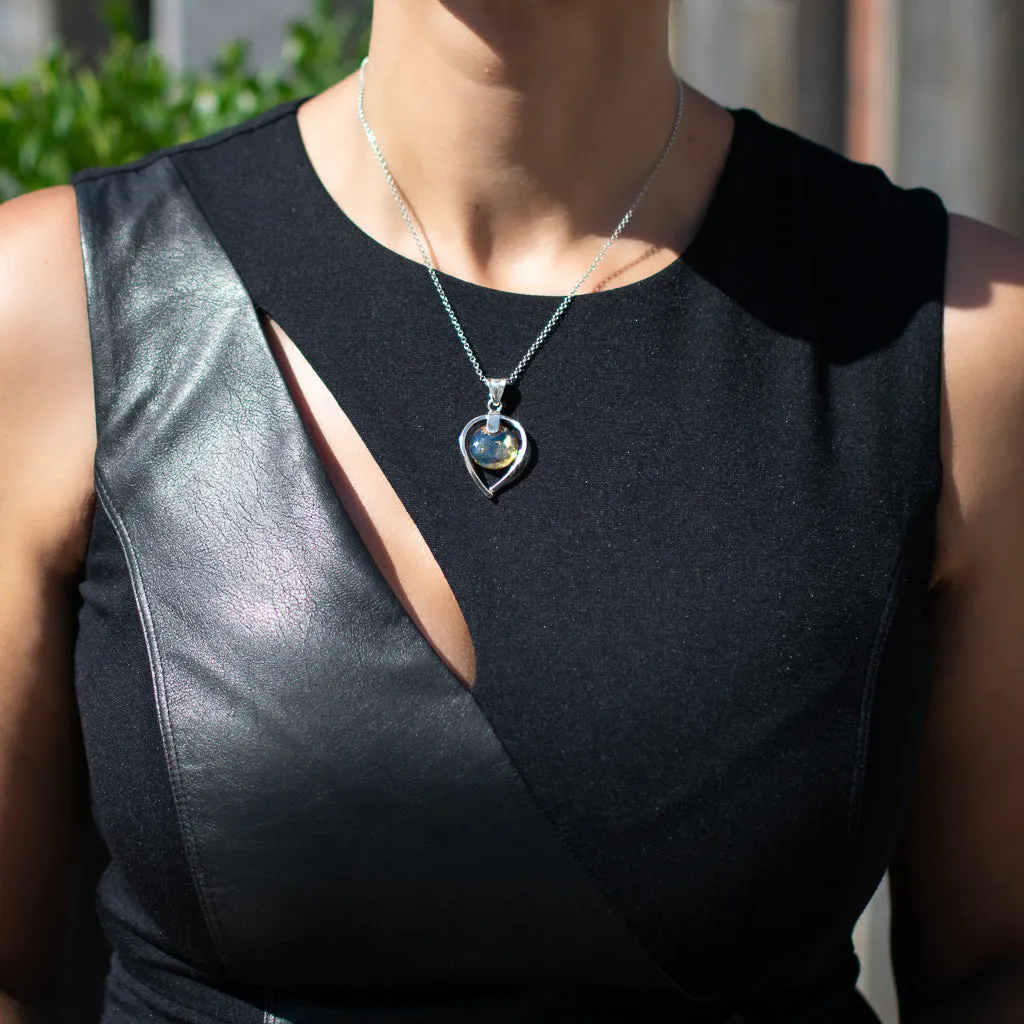 Blue Amber Pendant, Vitalija