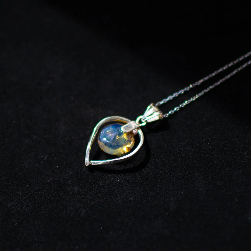 Blue Amber Pendant, Vitalija