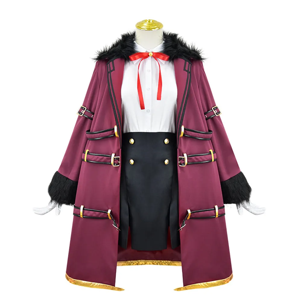 Blue Archive the Animation Rikuhachima Aru Anime Character Cosplay Costume Outfits Halloween Carnival Suit