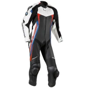 BMW MOTORCYCLE TWO PIECE LEATHER RACING SUIT SIZE US MEDIUM CLEARANCE SALE