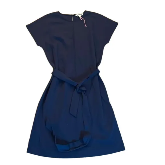 Boden Size 4 Tara Jersey T-Shirt Shift Dress Navy Stretch NWOT