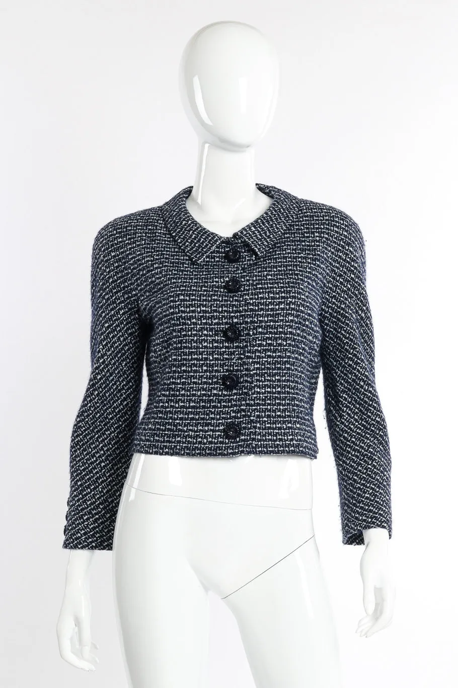 Bouclé Cropped Jacket