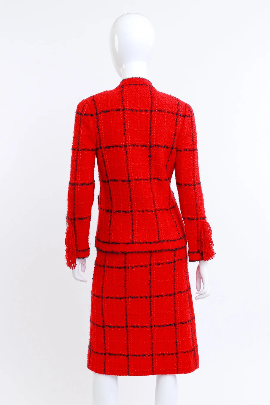 Bouclé Fringed Jacket & Skirt Suit