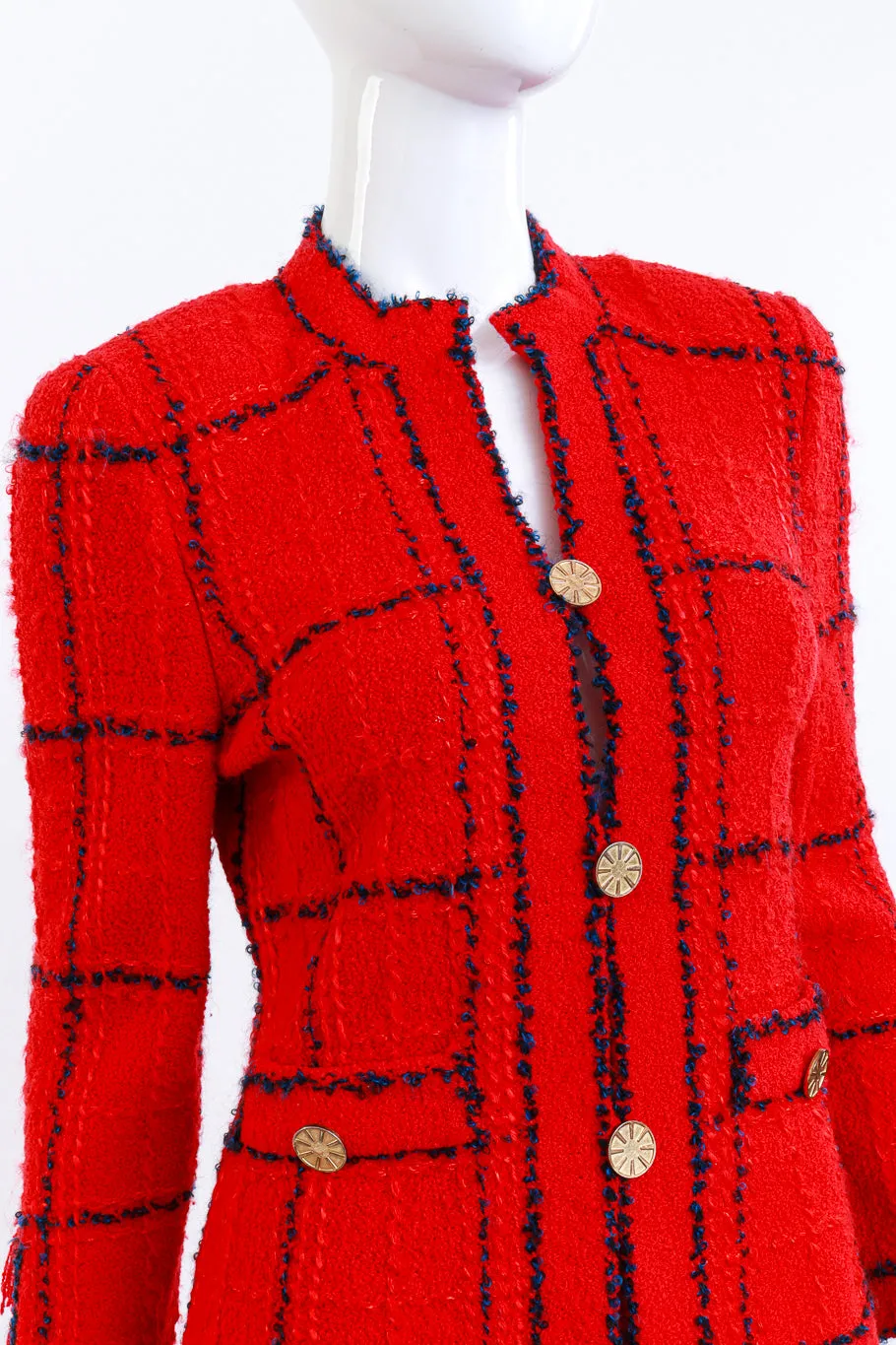 Bouclé Fringed Jacket & Skirt Suit
