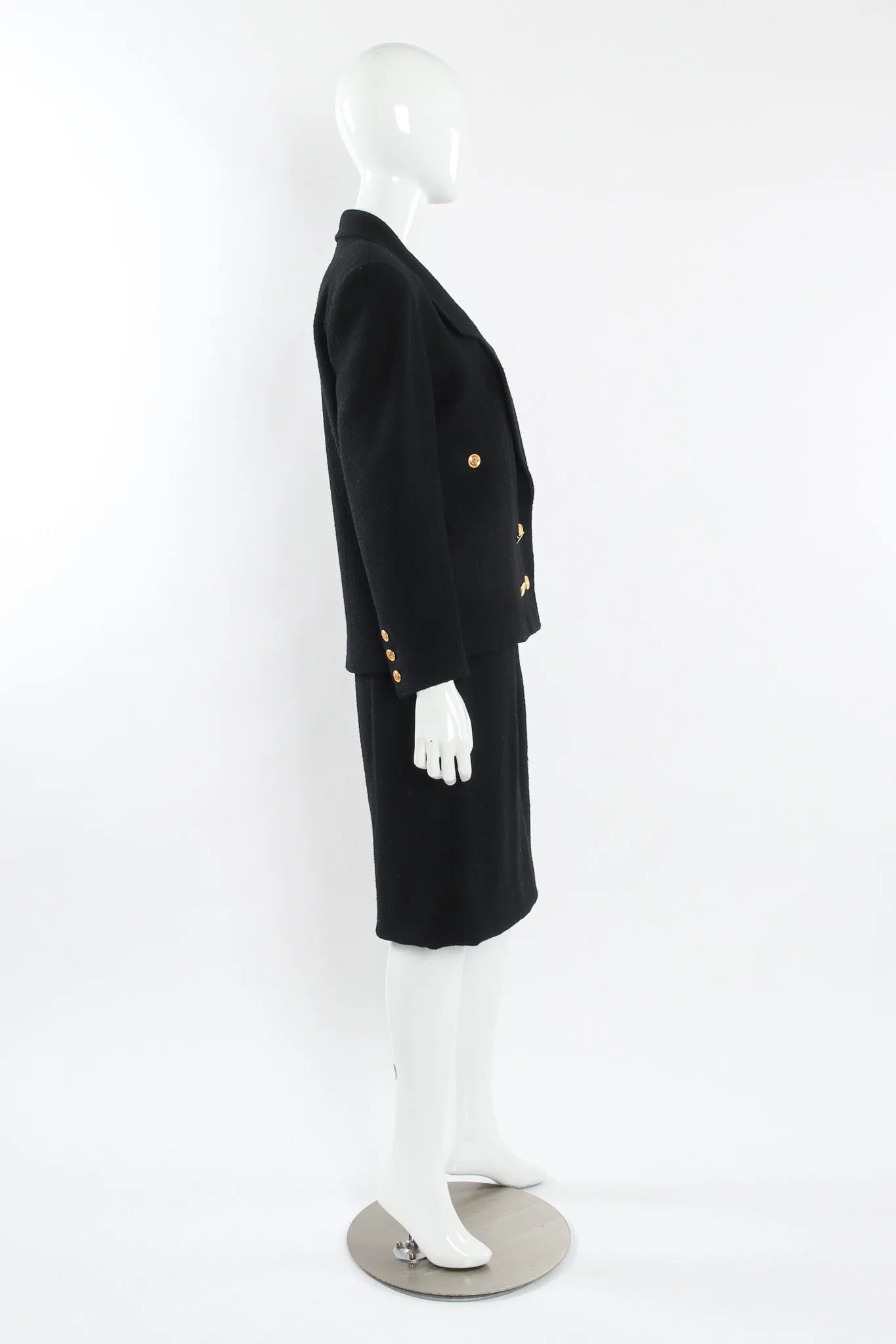 Boucle Wool Jacket & Skirt Set