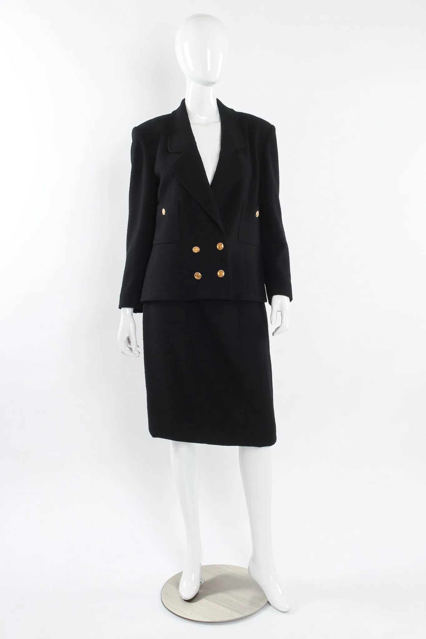 Boucle Wool Jacket & Skirt Set