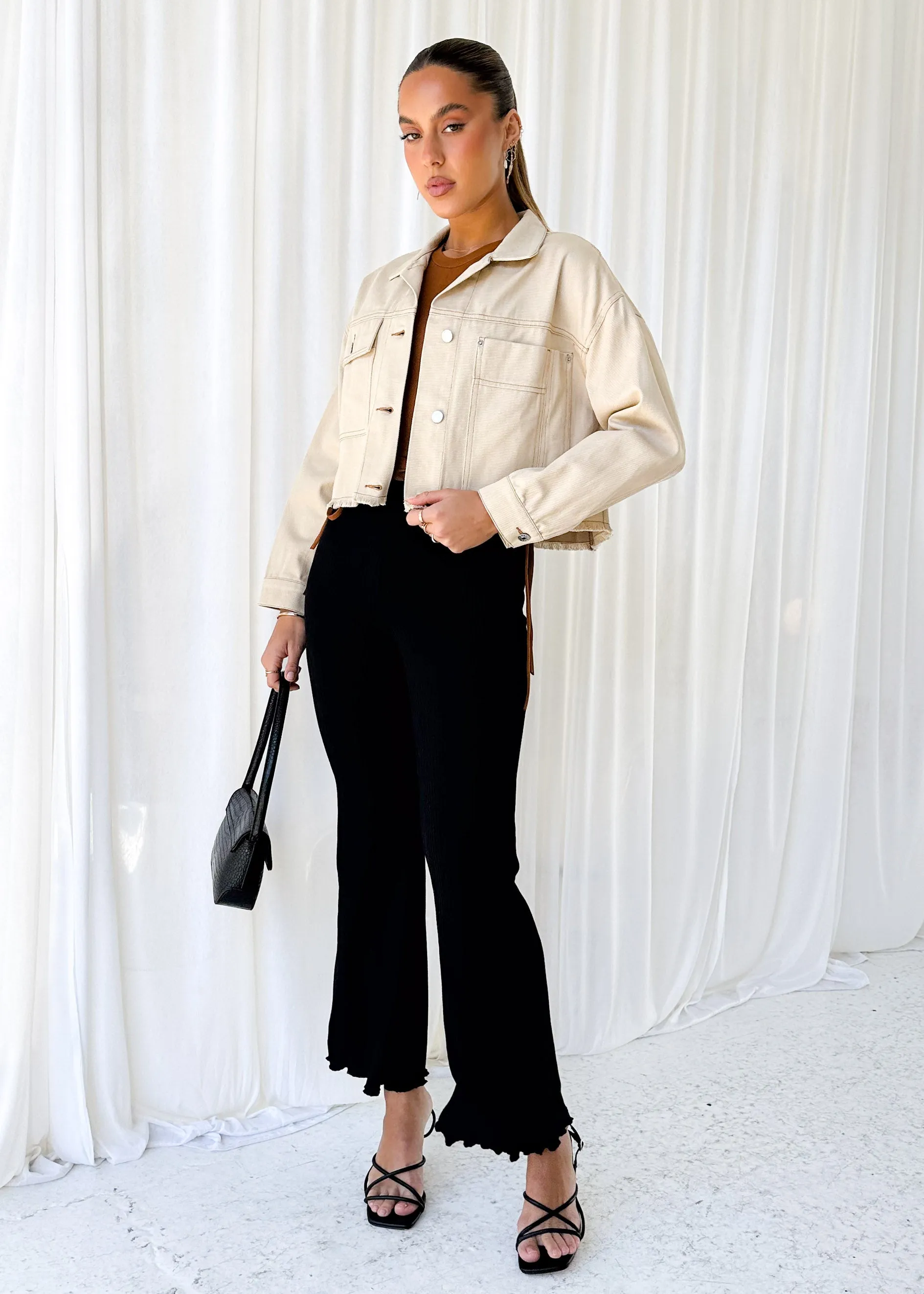 Bradshaw Denim Jacket - Beige